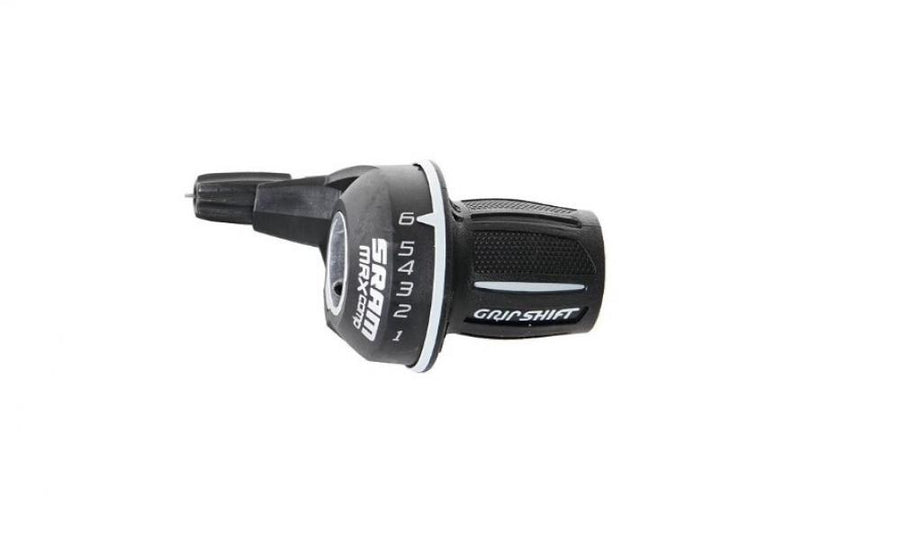 Schwarzer SRAM MRX Comp 6-fach Drehgriff-Schalter für Fahrräder