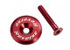 REVERSE, Steuersatz, Steuersatzkappe mit Schraube, nur 7g, Red