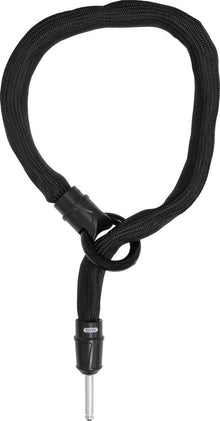 ABUS IvyTex ACH IVY 6KS/100 BK - 100 cm Einsteckkette, 6 mm gehärteter Stahl, IvyTex-Ummantelung, passend für ABUS Rahmenschlösser & Alarmbox 2.0