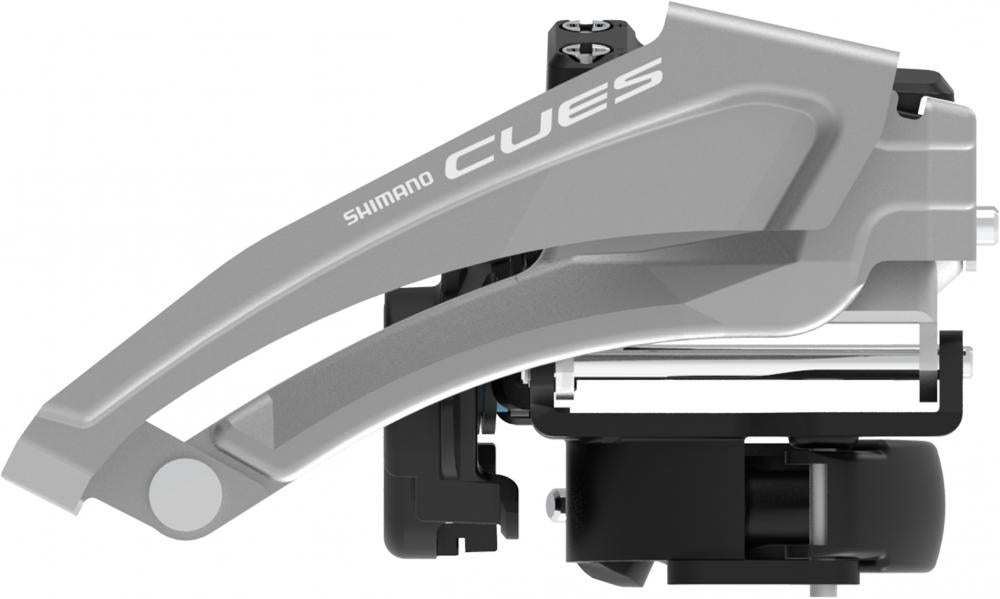 SHIMANO Umwerfer CUES 9-fach Dual-Pull 46Z - präziser Frontumwerfer für moderne Trekking- und Citybikes