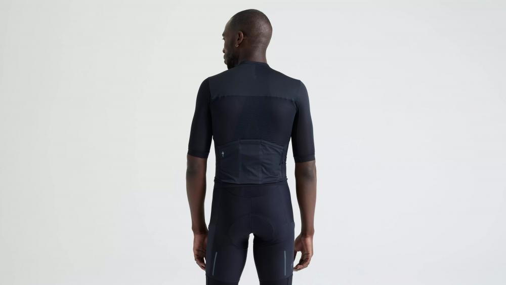 PRIME LT Jersey SS Men BLK XL - Atmungsaktives Kurzarm Fahrradtrikot Herren Schwarz