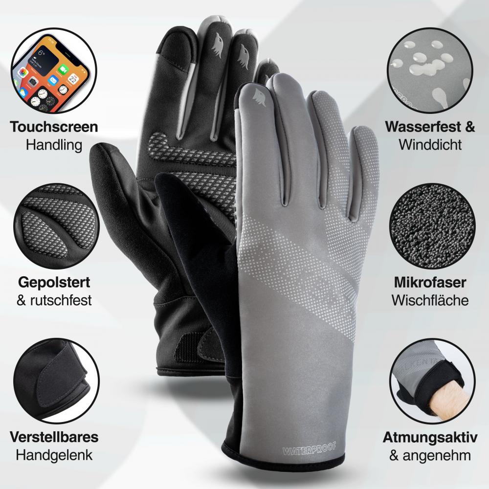 Valkental Handschuhe GloRider V2 Ultra Gr. XS Grau Reflectiv