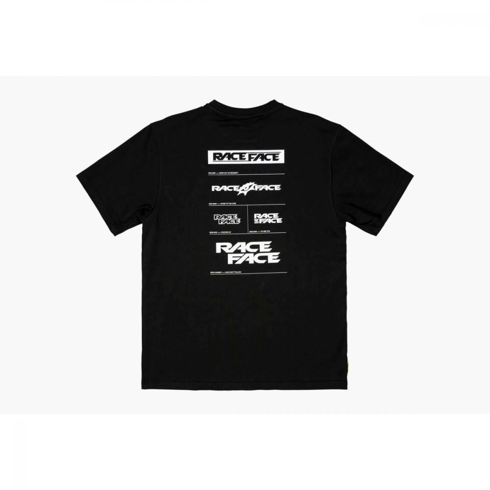 Race Face Logo T-Shirt, black, S schwarz - lässiges Bike-Lifestyle Shirt