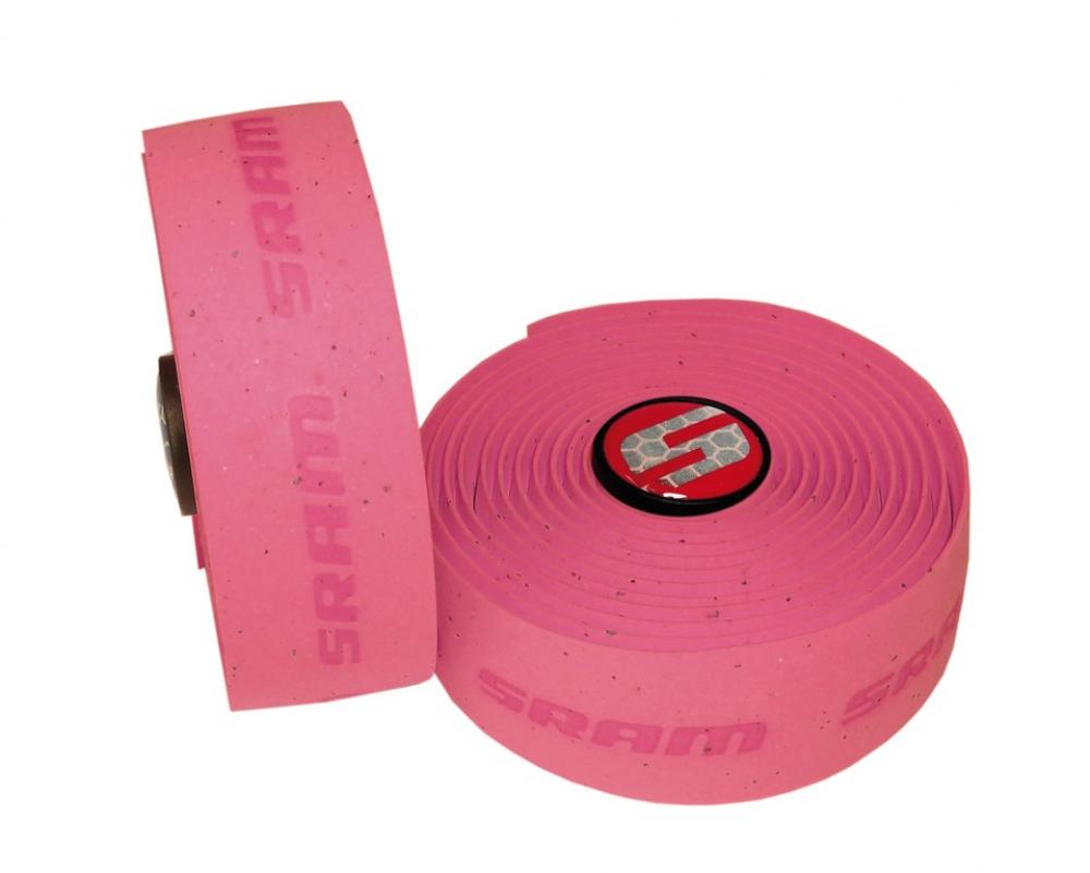 SRAM pinkes SuperCork Rennrad-Lenkerband, komfortabel und rutschfest.