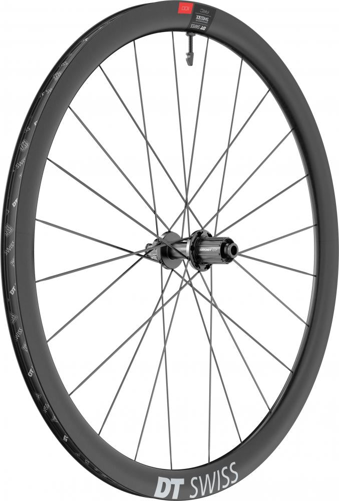 DT Swiss Laufrad ARC 1100 Dicut Disc 622 x 38 mm Schwarz - leichtes Aero-Carbonlaufrad