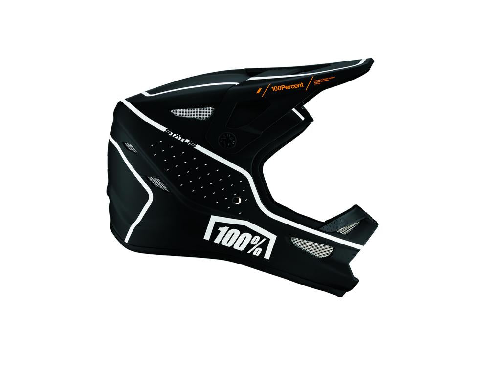 100% Status helmet XXL Dreamflow Black - leichter Fullface-Helm mit Top-Schutz