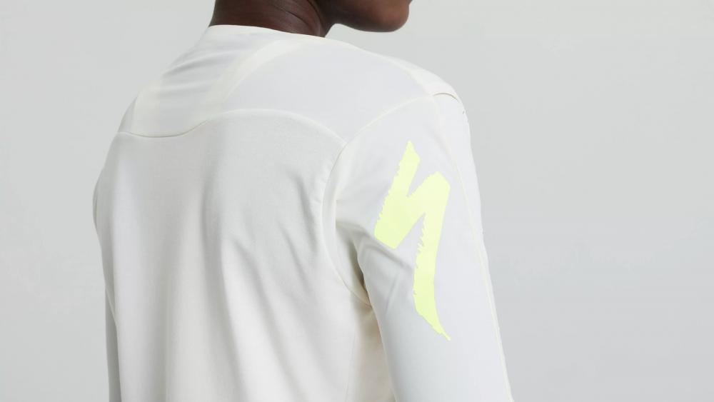 GRAVITY RACE JERSEY LS Langarm MTB Trikot - Birch White - Größe XXL