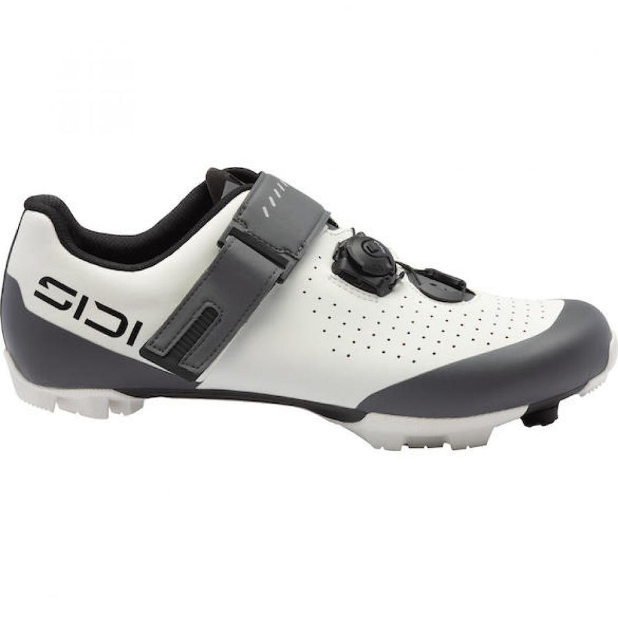 Sidi MTB PHYSIS ice white/anthracite 42,5 Weiß/Anthrazit - steifer Carbon-MTB-Schuh mit Top-Passform