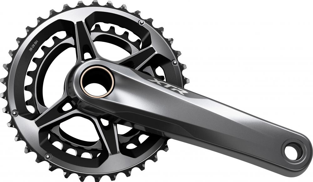 SHIMANO Kurbelgarnitur XTR FC-M9100-2 Kurbelgarnitur - 9100-2, 12-fach, 165 mm, 38-28 Zähne, 28 Zähne
