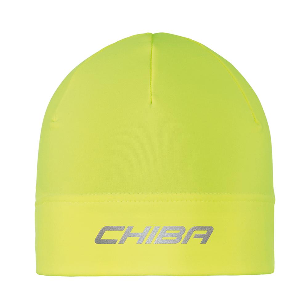 CHIBA Thermofleece Mütze - S/M, neongelb, atmungsaktiv, reflektierend