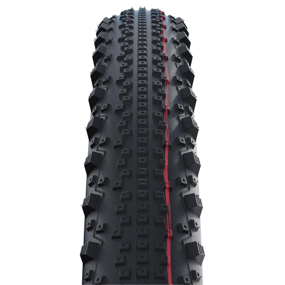 Schwalbe Thunder Burt 29x2.10 MTB Reifen schwarz mit roter Linie und aggressivem Stollenprofil.