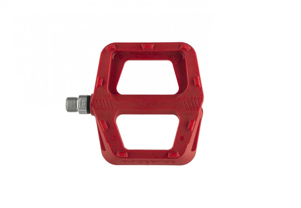 Race Face Ride Plattform-Pedal, red - robustes MTB-Pedal für Grip und Kontrolle