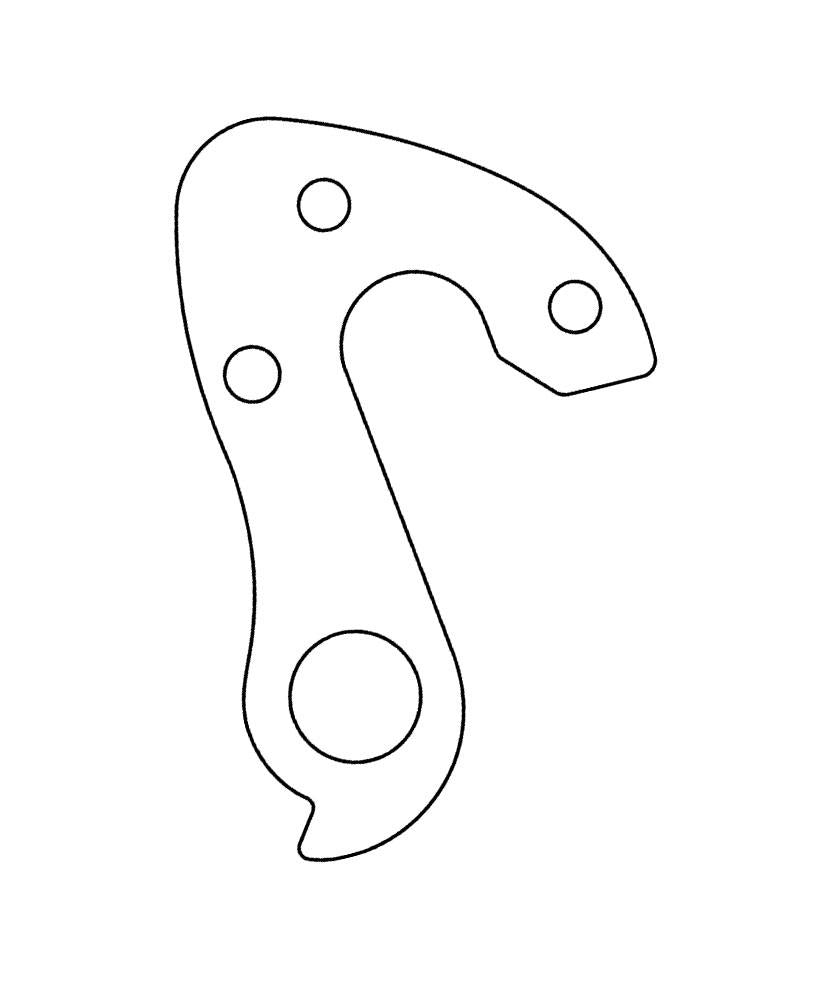 Marwi Schaltauge GH-289 inkl. Schrauben für Focus Cayo/Mares, Aluminium, 3-fach Befestigung