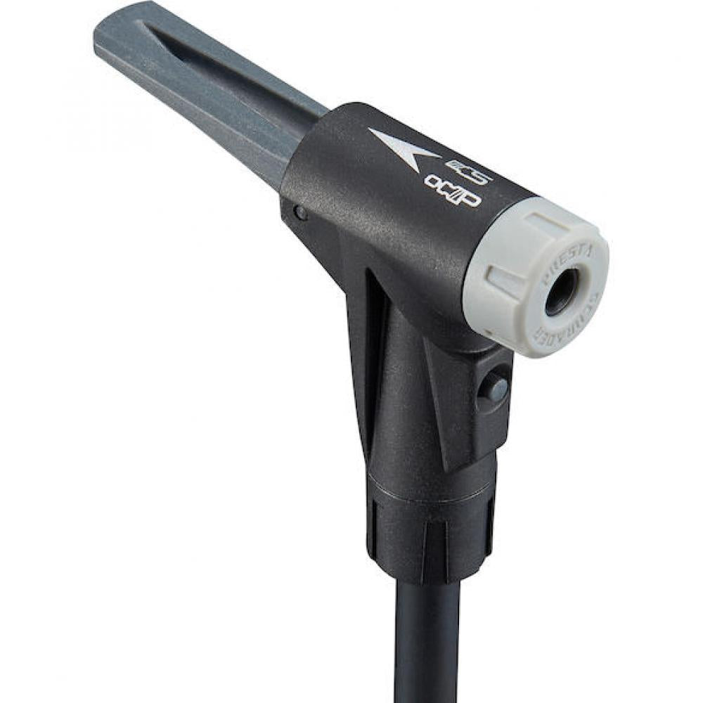 Merida Standpumpe Dual Gauge 63,5 cm Schwarz - dualem Manometer für MTB & Road