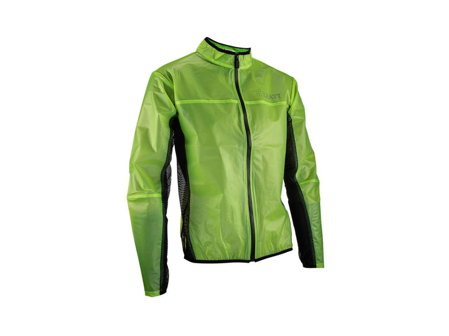 Leatt RaceCover Rain Jacket Regenjacke Lime Größe S - Wasserdichte Motorrad Regenbekleidung