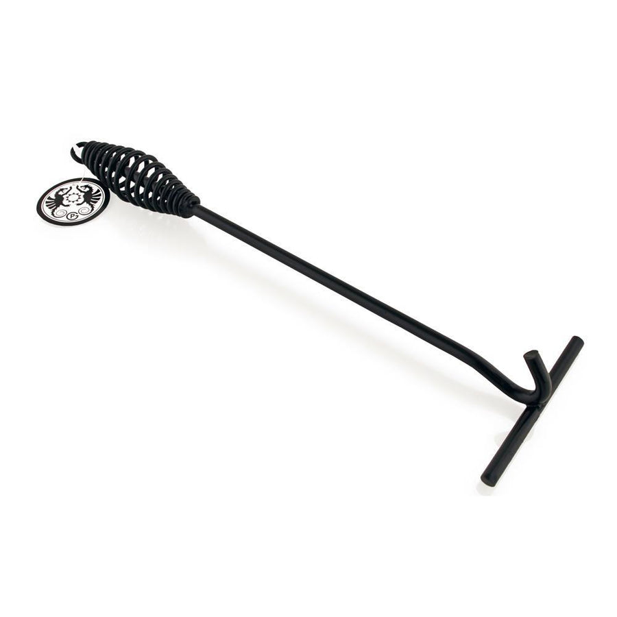 Petromax Deckelheber für Feuertopf, 34 cm, Stahl, schwarz, sicheres Anheben heißer Dutch Oven Deckel, ergonomischer Griff, auch als Schürhaken nutzbar