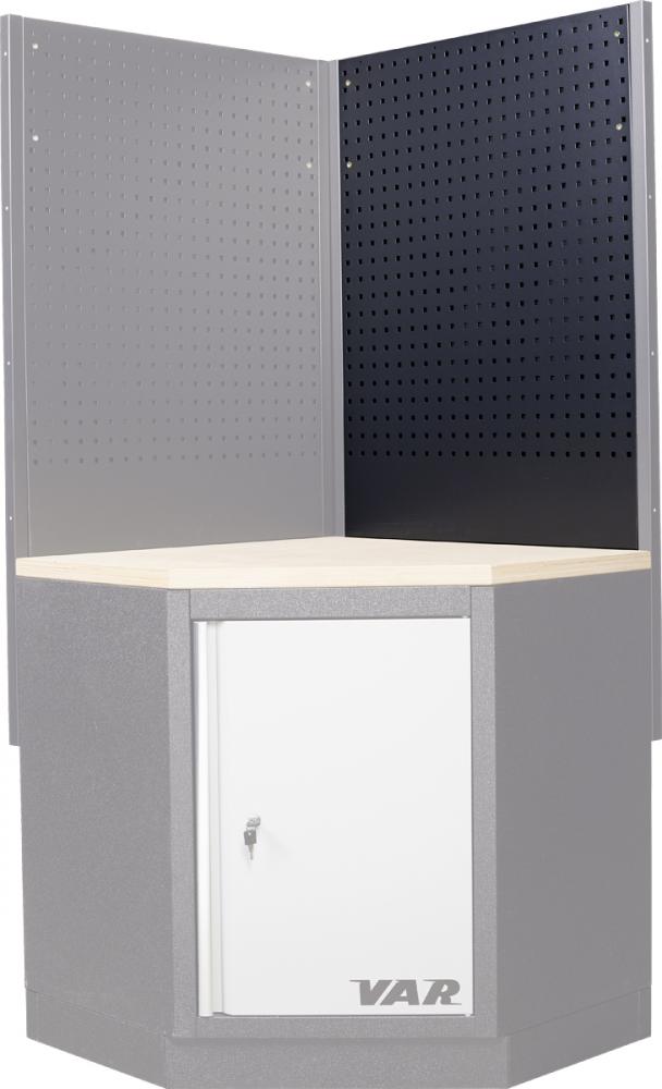 VAR Werkzeuglochwand MO-52232 für Eckschrank 1052, 800 schwarz - flexible Organisation