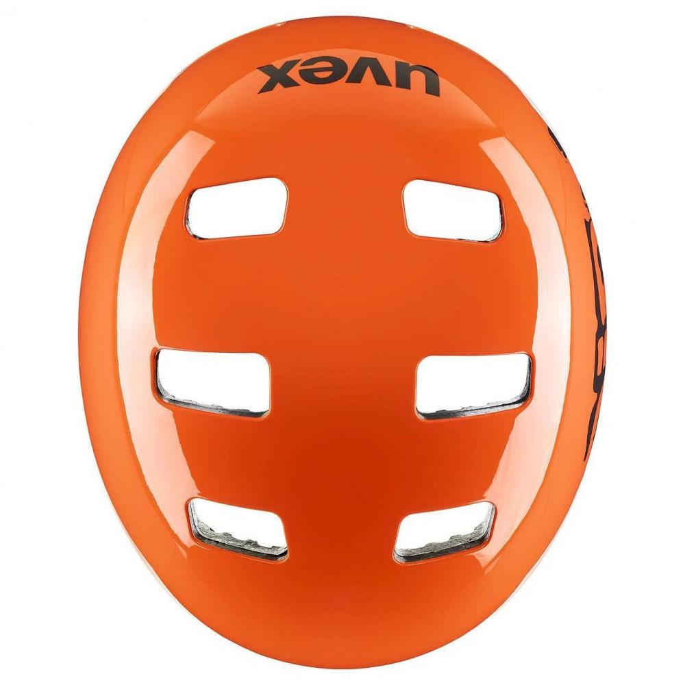 uvex kid 3 SMU Kinder-Fahrradhelm orange, 51-55 cm, Hardshell, 10 Belüftungsöffnungen.