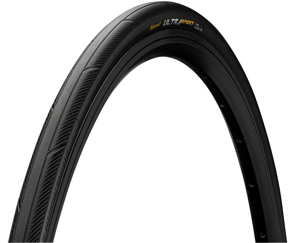 Continental Ultra Sport III 28-622, Rennradreifen, faltbar, PureGrip Compound, 3/180 TPI, geeignet für E-Bikes bis 25 km/h, schwarz