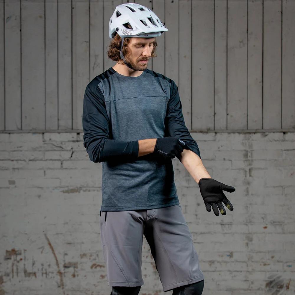 IXS Sports Division iXS Flow X Long Sleeve Jersey L graphite/black - atmungsaktives Bike-Trikot