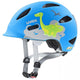 uvex oyo style - Kinder Fahrradhelm - leicht & sicher - In-Mold - xTRA Shield - KID PROtect - LED erweiterbar - Dino Blue Matt - 45-50 cm