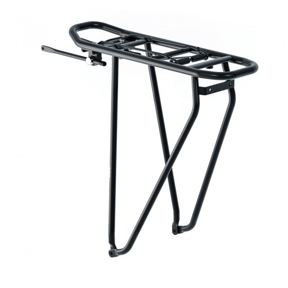 Hochwertiger racktime Gepäckträger Basic 2.0 29 Boost in Schwarz, robuster Fahrrad-Heckträger für 29 Zoll Boost Bikes.