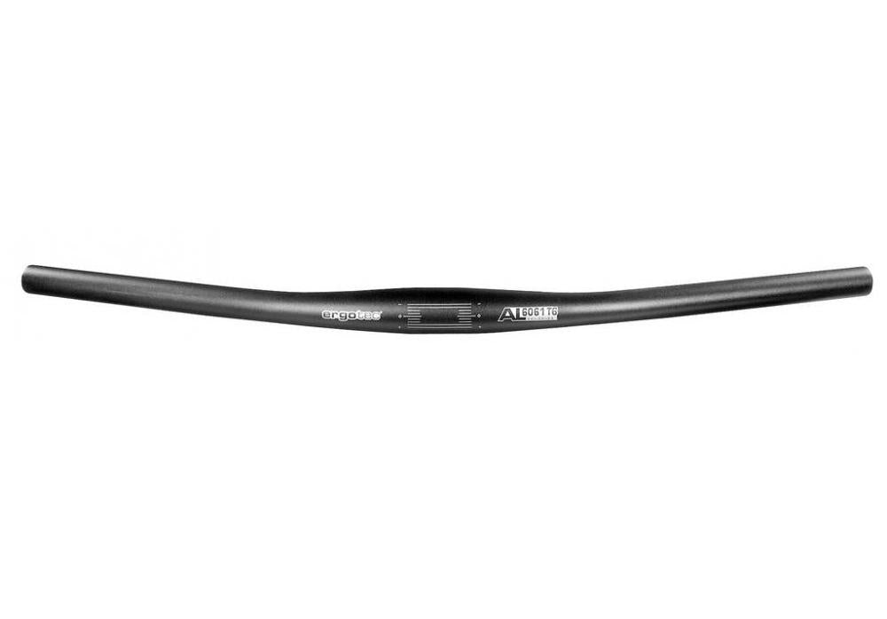 ergotec Moon Fahrradlenker 31.8mm 625mm 23 Grad schwarz aus AL 6061 T6 Aluminium.