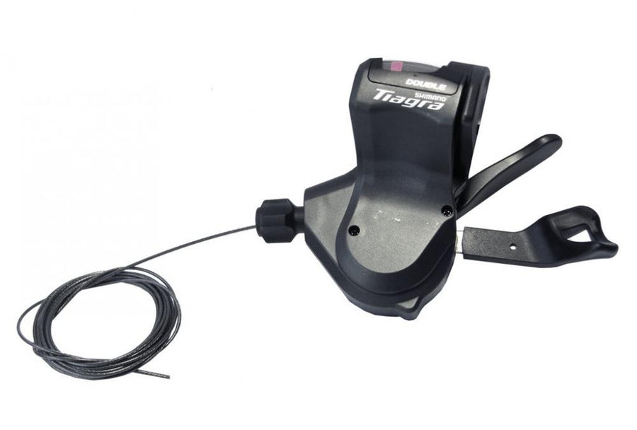 Schwarzer SHIMANO TIAGRA SL-4700 linker 2-fach Schalthebel mit Schaltzug für Rennrad Flatbar.