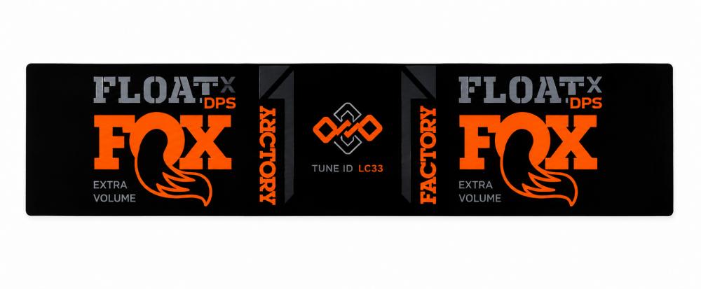 FOX Decal 2021 F-S FLOAT Orange DPS Remote Long - passgenauer Fahrwerks-Aufkleber