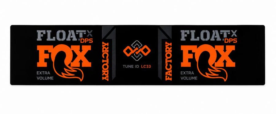 FOX Decal 2021 F-S FLOAT Orange DPS Remote Long - passgenauer Fahrwerks-Aufkleber