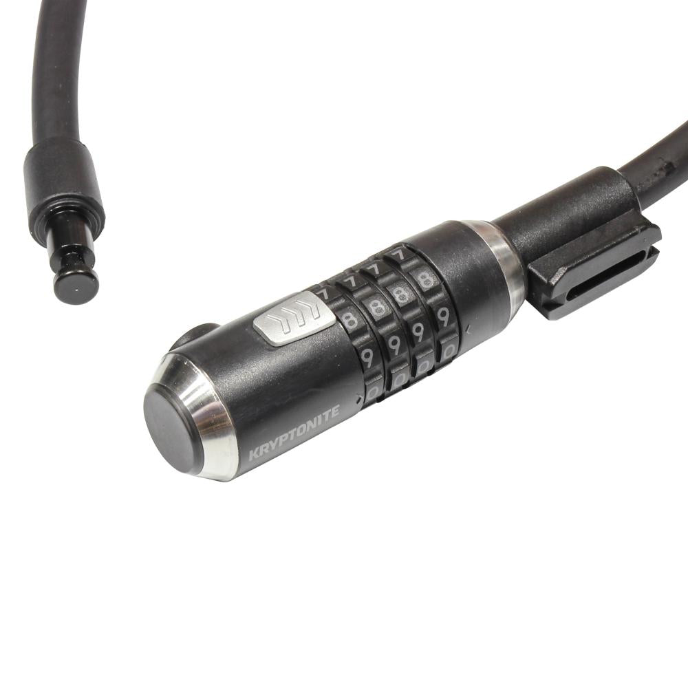 Kryptonite KryptoFlex Combo Cable 1230 Kabelschloss 12 Millimeter 305 Zentimeter 4-stelliges Zahlenschloss schwarz-grau
