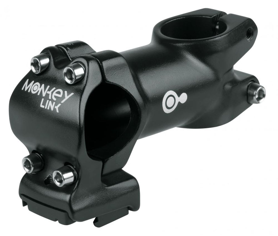 MonkeyLink AS-ML3 Vorbau schwarz 60mm, 31,8mm Klemmung, +7°, kompatibel mit MonkeyLink Beleuchtung.