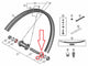 Shimano XTR Y3KG9802T abgedichtetes Nabenlager 17 x 30 x 7 mm