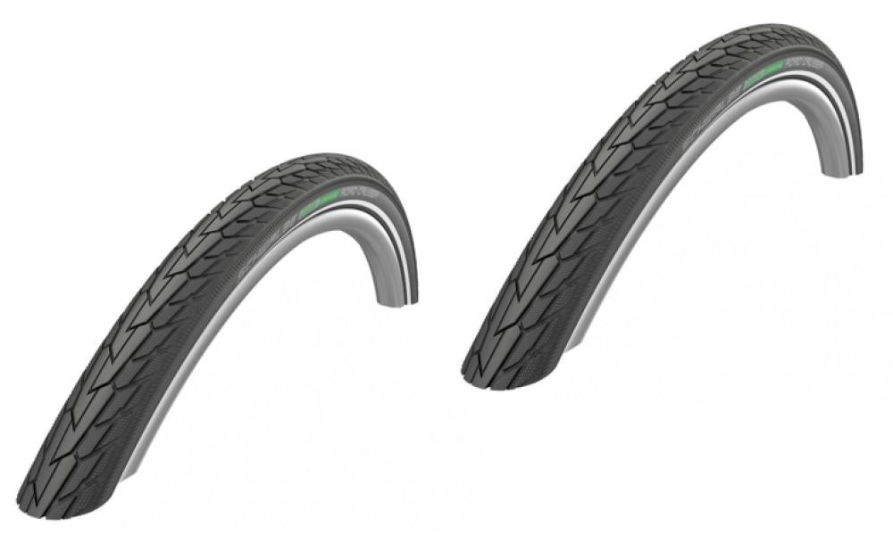 Schwalbe Road Cruiser HS484 Fahrradreifen (2 Stück) 28x1.60 42-622, mit GreenGuard und Reflexstreifen.
