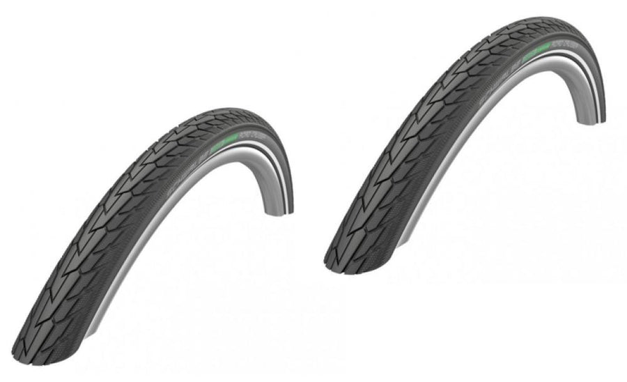 Schwalbe Road Cruiser HS484 Fahrradreifen (2 Stück) 28x1.60 42-622, mit GreenGuard und Reflexstreifen.