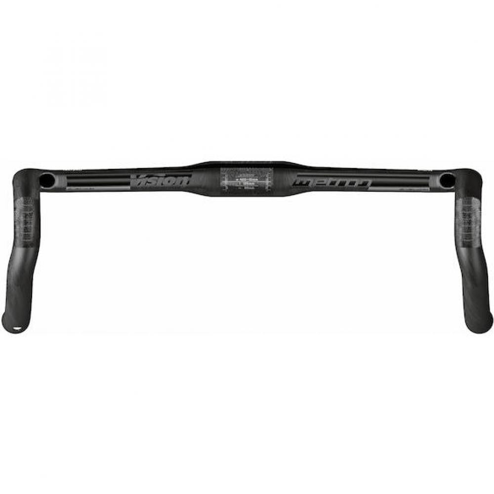 Vision Lenker Metron Aero 31,8 x 380 mm Schwarz - aerodynamischer Carbon-Rennradlenker