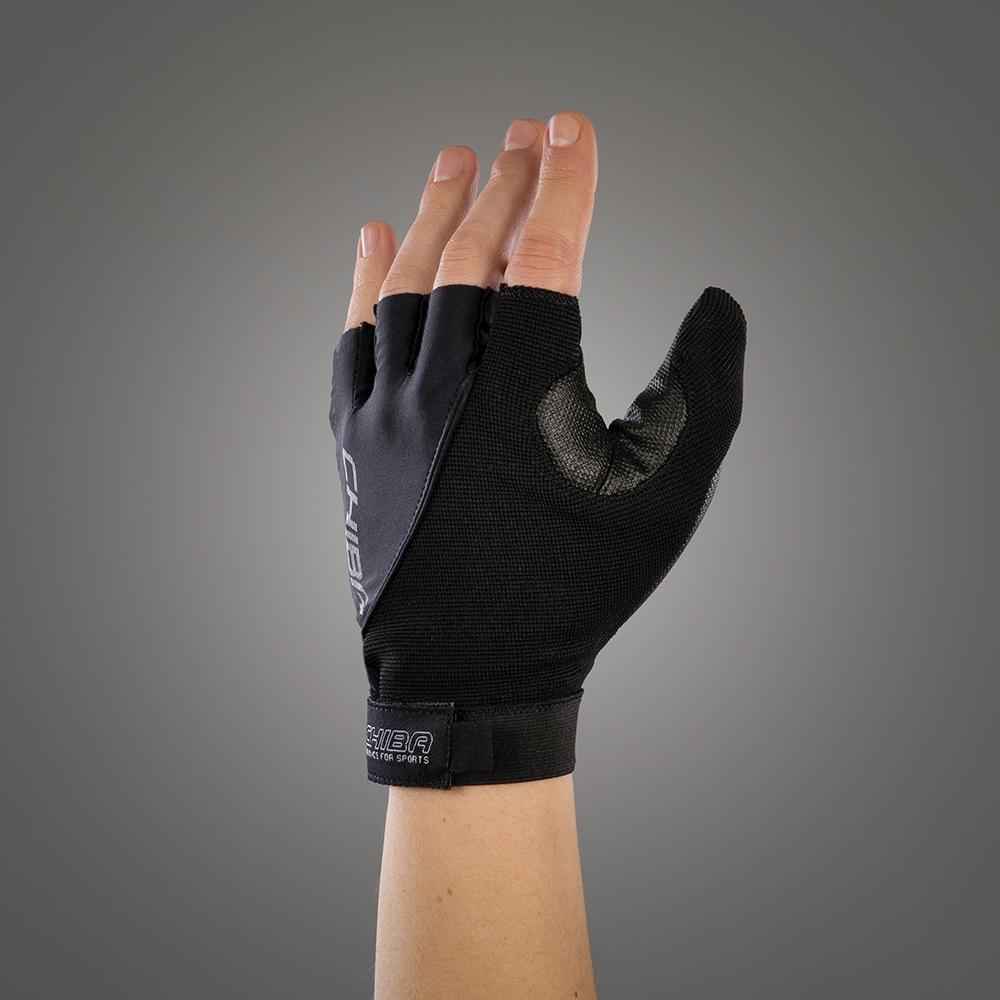CHIBA Argon Premium II - Radhandschuhe XL schwarz mit Gelpolster & Aramidschutz