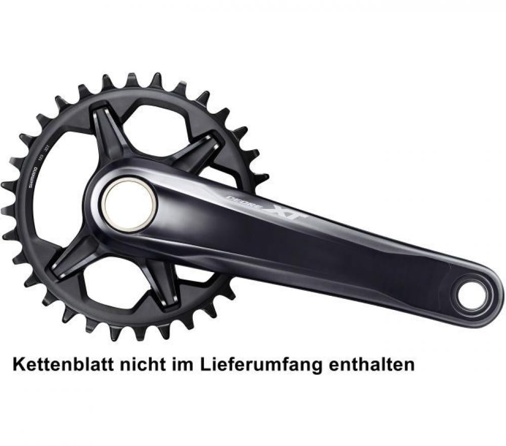 SHIMANO Kurbelgarnitur DEORE XT FC-M8120-1 12-fach 180 mm ohne Kettenblatt - 8120-1, 12-fach, 180 mm