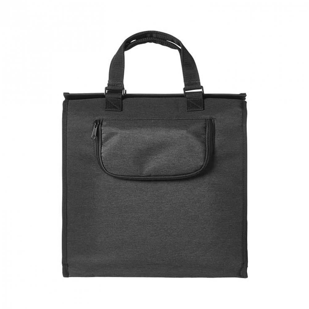 Schwarze Basil Mira Shoppertasche mit Tragegriffen und Reißverschluss-Vortasche, 17l.