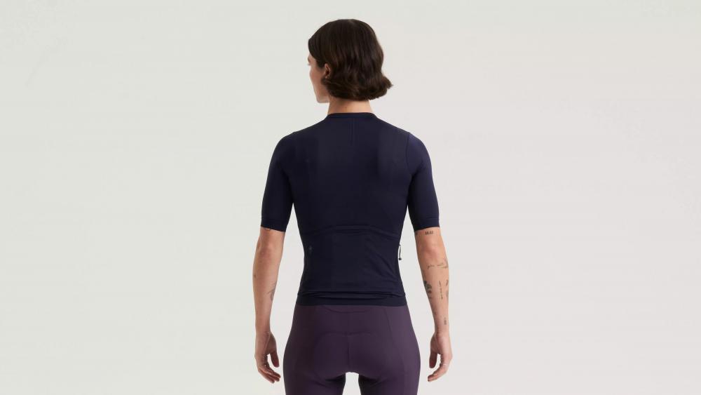 PRIME Damen Trikot Kurzarm Dunkelblau XL - Recyceltes Performance Jersey