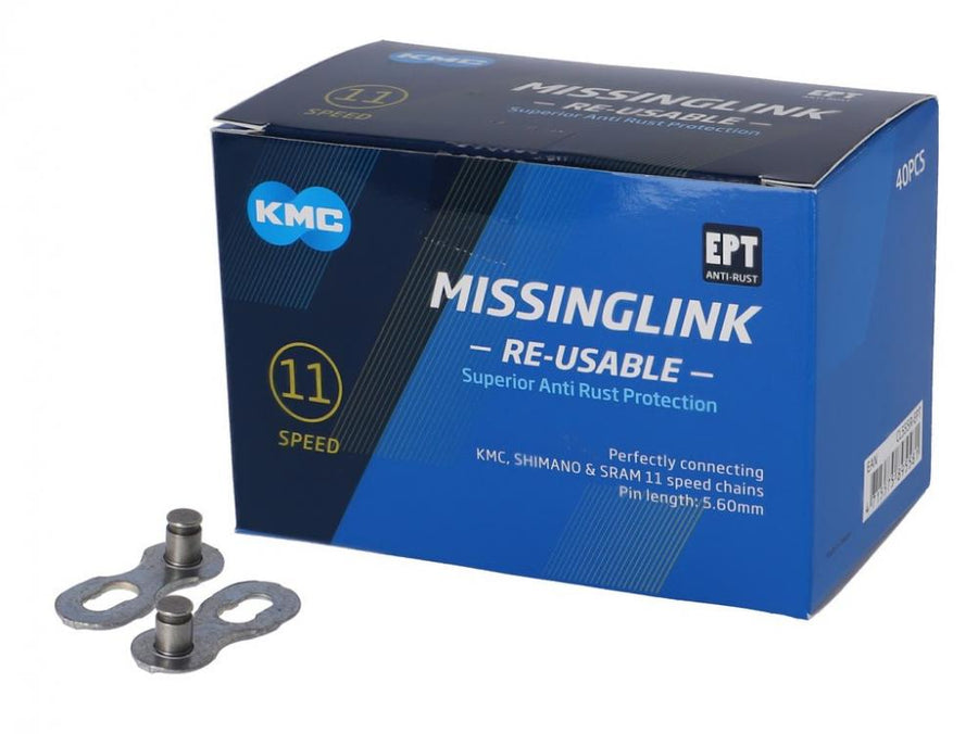 KMC Missinglink 11R EPT Silber 40 Stück für Ketten 5,65mm,11-fach