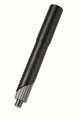 Vorbauverlängerung 22,2mm 1", Ø 25,4mm Stahl, schwarz, verlängert bis zu 10cm