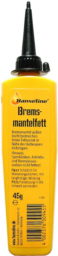 HANSELINE Bremsmantelfett 45g - Spezialfett für Bowdenzüge, reduziert Reibung, schützt vor Korrosion