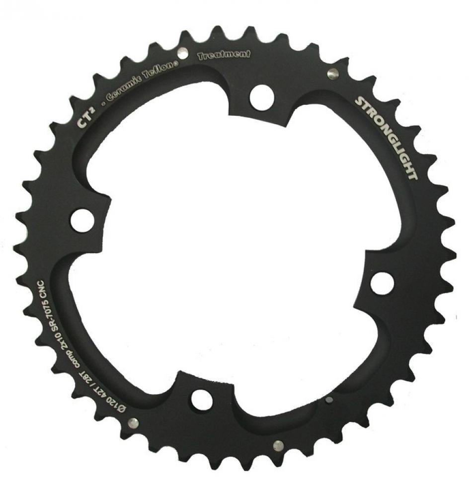 Stronglight CT2 Kettenblatt schwarz 42 Zähne