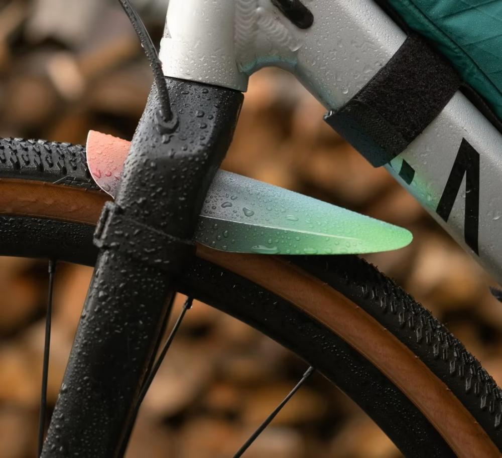 Ass Savers MFM-1 Mudder Mini Spektrum: Leichter (21g) Spritzschutz für Gravelbikes (Reifen 32-55mm), schützt Gesicht und Steuersatzlager, einfache Montage mit rutschfesten Klettbändern