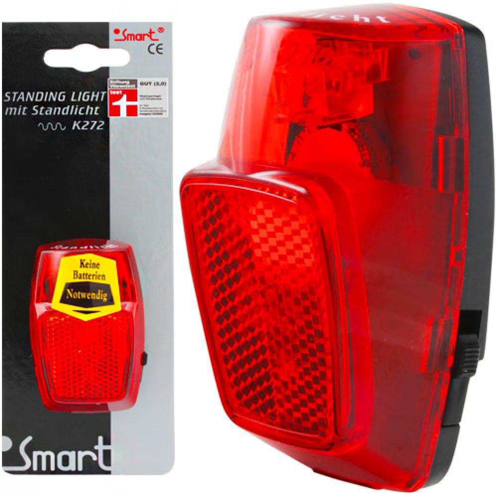 Messingschlager Dynamo-Rücklicht, Smart, LED, schwarz Stvzo