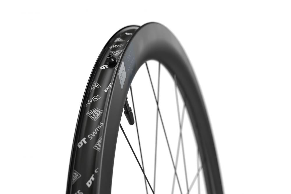 DT Swiss Laufrad CRC 1400 Spline Disc 622 x 22 mm Schwarz - aerodynamisches Carbon-Hinterrad