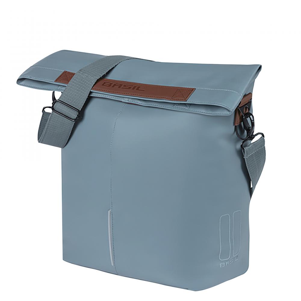 Basil City Fahrradshopper MIK Hooks 14?16 Liter - wasserabweisend mit Magnet-Faltverschluss - Innenfach mit Reißverschluss veganer …