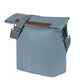 Basil City Fahrradshopper MIK Hooks 14?16 Liter - wasserabweisend mit Magnet-Faltverschluss - Innenfach mit Reißverschluss veganer Ledergriff LED-Befestigung graphitblau - Fahrradtasche - CityTasche