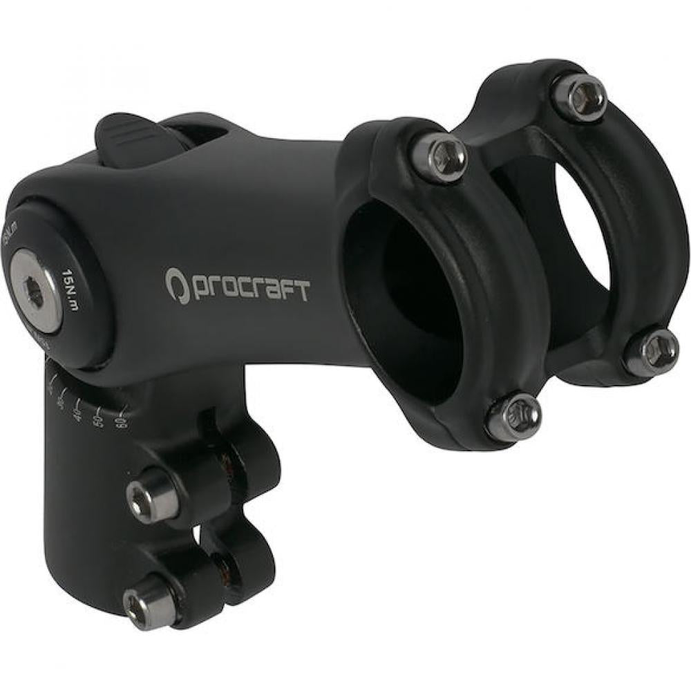 Procraft Vorbau Ahead AL Adjustable 0°-60° / 110 mm, Schwarz - Verstellbar und robust